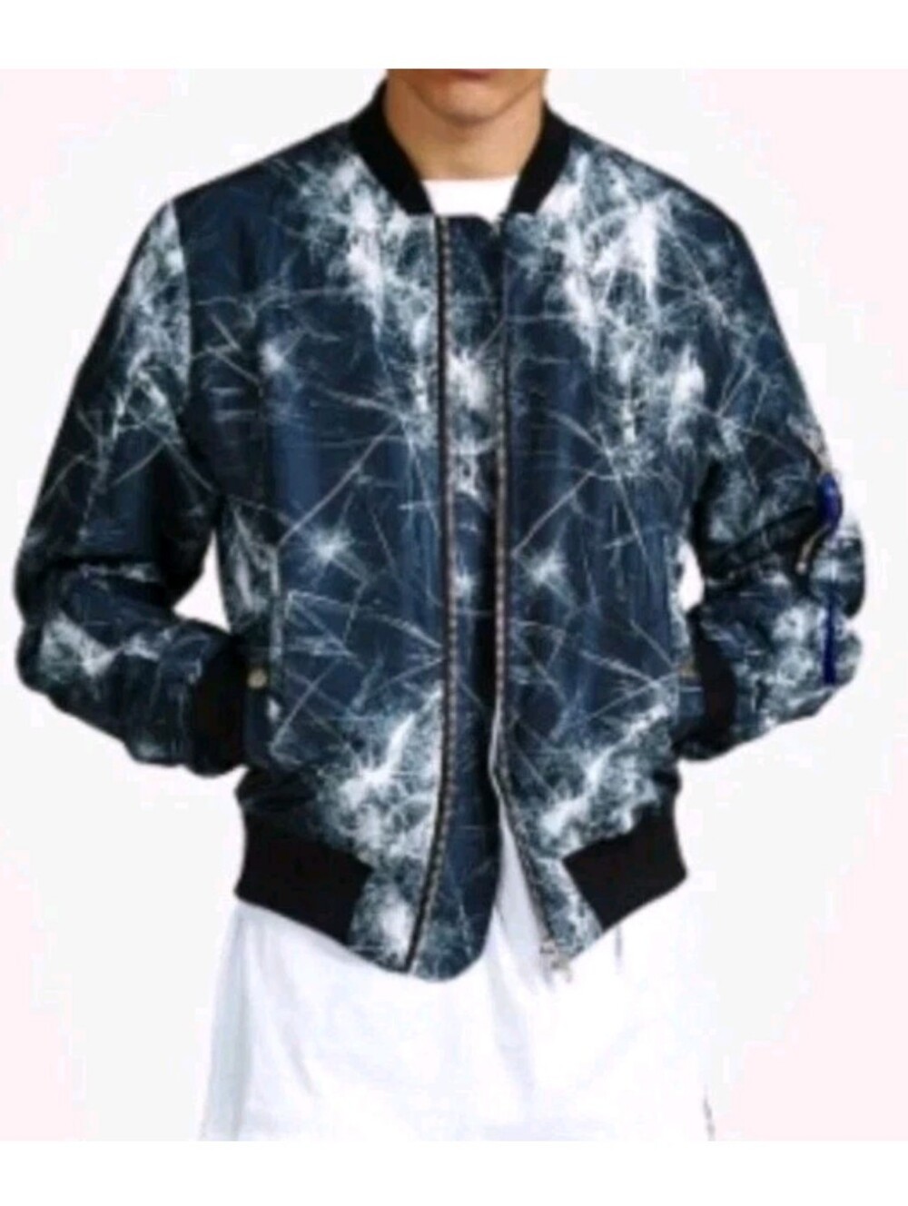 Odeur Studios OSA Tiger Bomber Flight Jacket XS Black Lightning Steve Angello